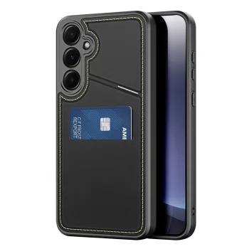   Dux Ducis Rafi II Case Samsung Galaxy S25 with Stand and Wallet tok, fekete