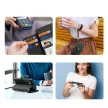 Dux Ducis Lawa Leather Case Samsung Galaxy S25 Plus with Detachable Magnetic Wallet tok, fekete