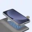Dux Ducis Lawa Leather Case Samsung Galaxy S25 Plus with Detachable Magnetic Wallet tok, szürke