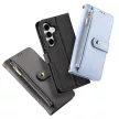 Dux Ducis Lawa Leather Case Samsung Galaxy S25 Plus with Detachable Magnetic Wallet tok, szürke