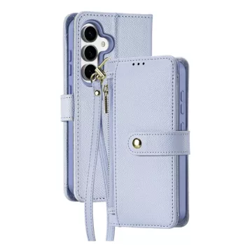   Dux Ducis Lawa Leather Case Samsung Galaxy S25 Plus with Detachable Magnetic Wallet tok, kék