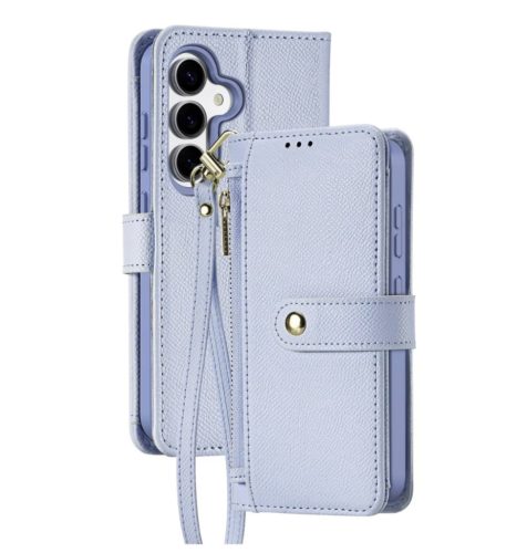 Dux Ducis Lawa Leather Case Samsung Galaxy S25 Plus with Detachable Magnetic Wallet tok, kék