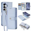 Dux Ducis Lawa Leather Case Samsung Galaxy S25 Plus with Detachable Magnetic Wallet tok, kék
