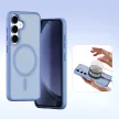 Dux Ducis Lawa Leather Case Samsung Galaxy S25 Plus with Detachable Magnetic Wallet tok, kék