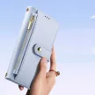 Dux Ducis Lawa Leather Case Samsung Galaxy S25 Plus with Detachable Magnetic Wallet tok, kék