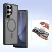 Dux Ducis Lawa Leather Case Samsung Galaxy S25 Ultra with Detachable Magnetic Wallet tok, fekete