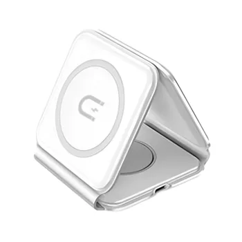   Dudao A11N 15W 3in1 indukciós töltő, + USB-C/USB-C kábel, fehér