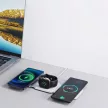 Dudao A11N 15W 3in1 indukciós töltő, + USB-C/USB-C kábel, fehér
