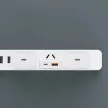 GaN Dudao A30EUL 30W USB-A / USB-C Wall Charger + USB-C - Lightning kábel, fehér