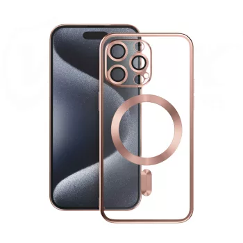   Vmax Electroplating Mag TPU Case hátlap, tok iPhone 13 Pro 6,1", rozéarany