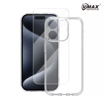   Vmax szett hátlap, tok + 2,5D premium kijelzővédő edzett üvegfólia (nem teljes kijelzős) Samsung Galaxy S23 Plus