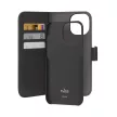 Puro Wallet Detachable MagSafe 2in1 PU Leather Case with Flap and Wallet iPhone 15 Pro Max tok, fekete