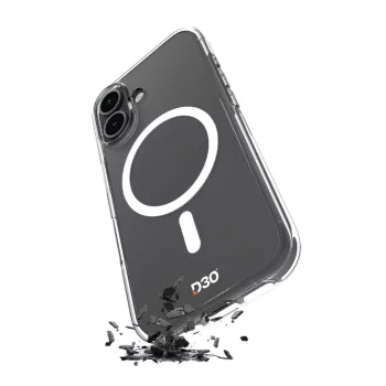   Puro Impact Clear D3O MagSafe Silicone Case iPhone 16tok, átlátszó