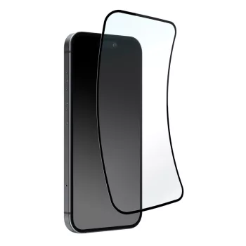   Puro Flexible Glass D3O Hybrid Glass, tok, fekete Frame iPhone 16 Pro