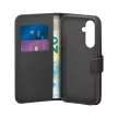 Puro Booklet Case with Flip and Wallet Samsung Galaxy S25 tok, fekete