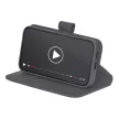 Puro Booklet Case with Flip and Wallet Samsung Galaxy S25 tok, fekete