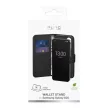 Puro Booklet Case with Flip and Wallet Samsung Galaxy S25 tok, fekete