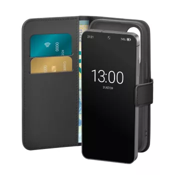   Puro Booklet Case with Flip and Wallet Samsung Galaxy S25 Plus tok, fekete