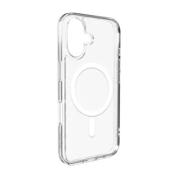   Puro Lite Mag TPU+PC Case MagSafe iPhone 17 tok, átlátszó fehér gyűrűvel