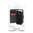 Puro Wallet Stand Case iPhone 17 Air made of eco-leather, flap, wallet and stand function tok, fekete