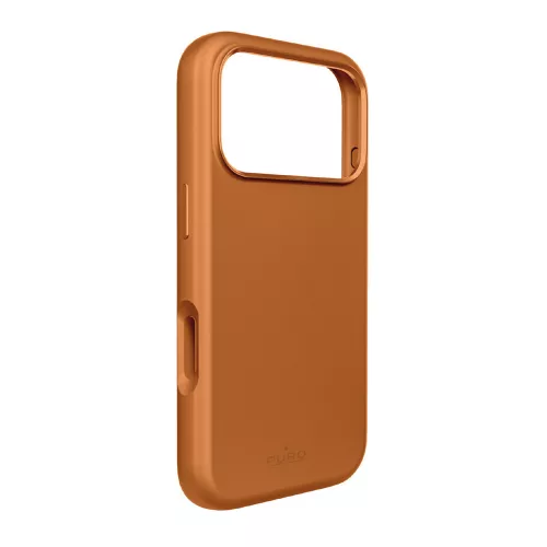 Pure Icon Mag Pro Liquid Silicone Case iPhone 17 Pro Max, MagSafe Compatible, Camera Protection and Aluminum Buttons tok, narancs