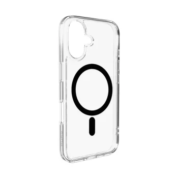   Puro Lite Mag TPU+PC Case MagSafe iPhone 17 tok, átlátszó fekete gyűrűvel