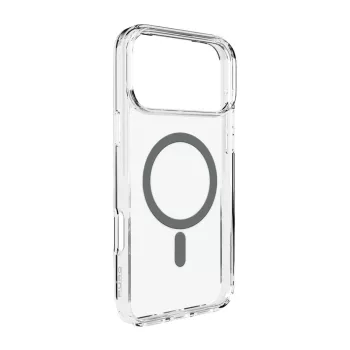   Puro Lite Mag TPU+PC Case MagSafe iPhone 17 Pro tok, átlátszó szürke gyűrűvel
