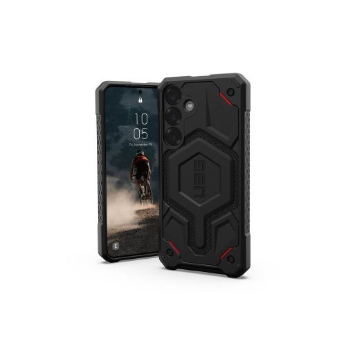 UAG Urban Armor Gear case MONARCH PRO with built-in magnet Samsung Galaxy S25 Plus 5G kevlar tok, fekete