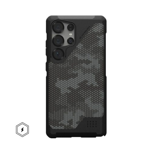 UAG Urban Armor Gear case METROPOLIS LT MAGNET with built-in magnet Samsung Galaxy S25 Ultra 5G kevlar tok, fekete