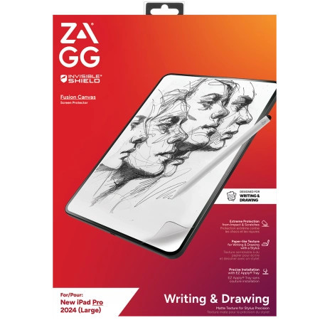 ZAGG InvisibleShield Fusion Canvas Antibakteriális védőfólia Imitating Paper iPad Pro 13" 2024