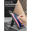 Supcase Unicorn Beetle Pro iPad 10,9" (2022) ütésálló szilikon tok + előlap + állvány, fekete