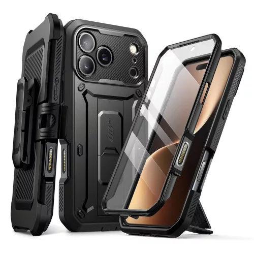 Supcase UB Pro Case iPhone 17 Pro tok, fekete