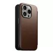 Nomad Modern Leather Folio case for iPhone 15 Pro 6,1" brown