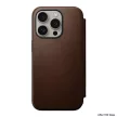 Nomad Modern Leather Folio case for iPhone 15 Pro 6,1" brown