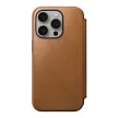 Nomad Modern Leather Folio case for iPhone 15 Pro 6,1" tok, barna