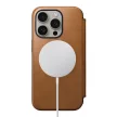 Nomad Modern Leather Folio case for iPhone 15 Pro 6,1" tok, barna
