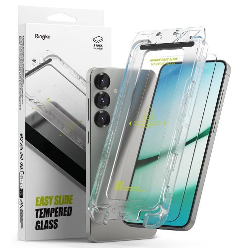 Ringke Easy Slide 2 db tempered glass Samsung Galaxy S25 edzett üvegfólia