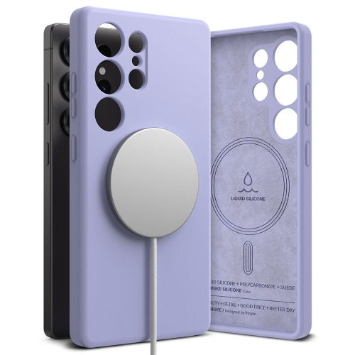 RINGKE SILICONE MAGNETIC MAGSAFE SAMSUNG GALAXY S25 ULTRA tok, lila