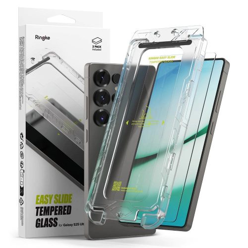 Ringke Easy Slide 2 db tempered glass Samsung Galaxy S25 Ultra edzett üvegfólia