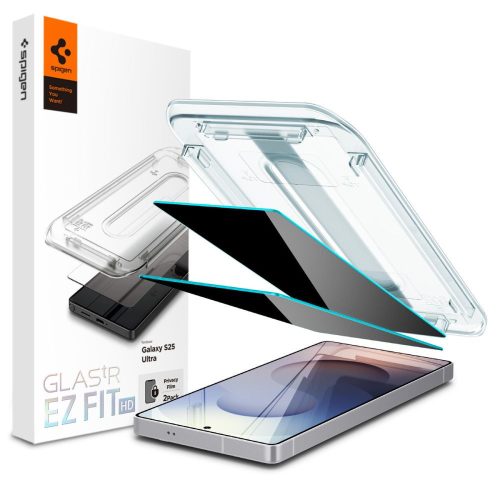 Spigen Glas.TR EZ     FIT HD Privacy Samsung Galaxy S25 Ultra 2db  betekintésvédő edzett üvegfólia