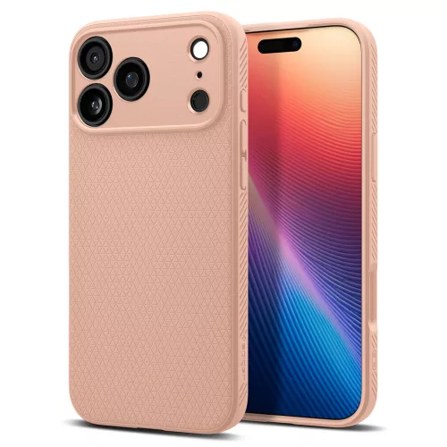 Spigen Liquid Air case iPhone 17 Pro Max tok, rozéarany tok, titanium
