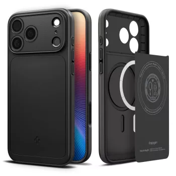   SPIGEN case THIN FIT MAG MagSafe IPHONE 17 Pro Max tok, fekete