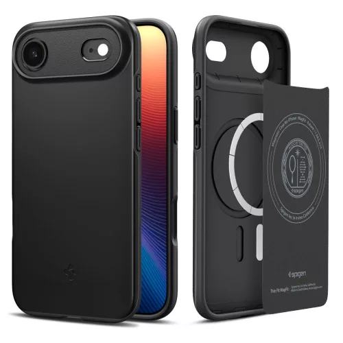 SPIGEN case THIN FIT MAG MagSafe IPHONE 17 Air tok, fekete