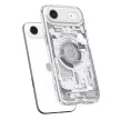 Spigen Ultra Hybrid Mag Magsafe case iPhone 17 Air Zero One tok, átlátszó-titánium
