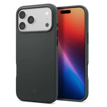   Spigen Silicone Fit Mag Magsafe case iPhone 17 Pro tok, zöld