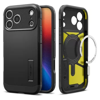   SPIGEN case TOUGH ARMOR MAG MagSafe IPHONE 17 Pro tok, fekete