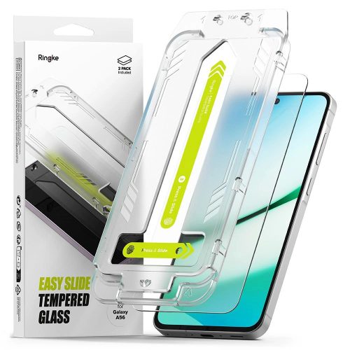 Ringke Easy Slide 2-pack tempered glass Samsung Galaxy A56 5G edzett üvegfólia