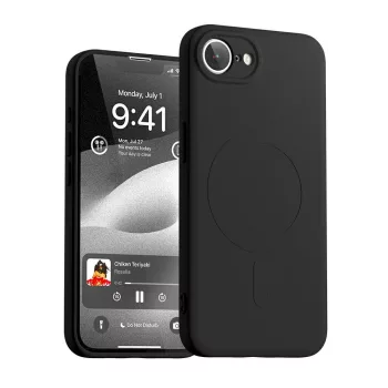 Mercury Semi-Silicone MagSafe     iPhone 16e tok, fekete
