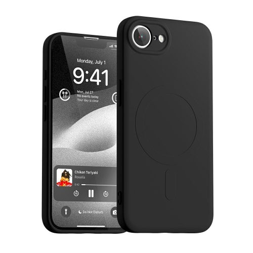 Mercury Semi-Silicone MagSafe     iPhone 16e tok, fekete
