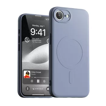 Mercury Semi-Silicone MagSafe     iPhone 16e tok, lila